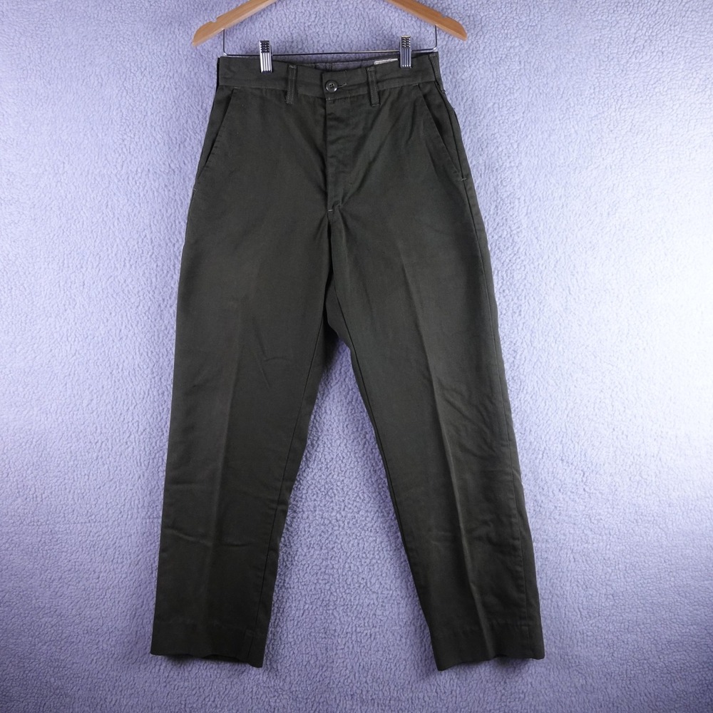 Vintage 1978 US Military Fire Resistant Aramid‎ Trousers Olive Green 30x30